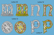 Ancient Celtic alphabet (26 letters)