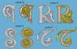 Ancient Celtic alphabet (26 letters)