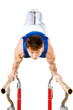gymnast on white