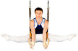 gymnast on white