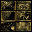 Golden frames vector