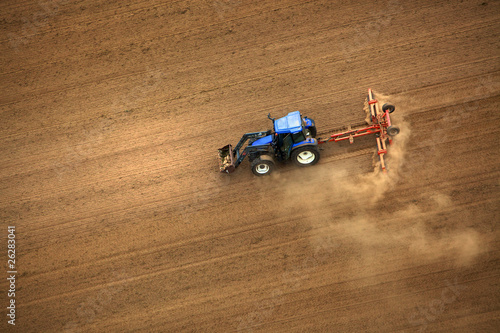 Photo: tracteur en activité tracteur en activité