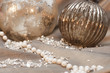 Christmas ornaments with perls