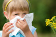 girl with allergy