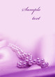 Photo: Pearls a necklace on a silk fabric Pearls a necklace on a silk fabric
