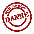 stempel wir sagen danke I