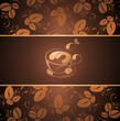 Coffee design with beans