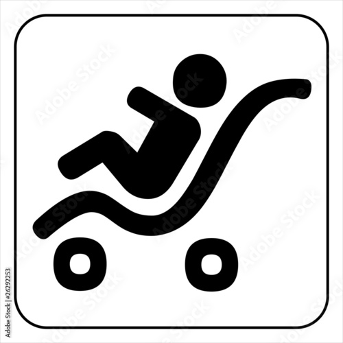 Vector: baby stroller symbol , vector baby stroller symbol , vector