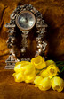 Tulips and clock