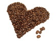 Kaffeebohnen Herz