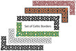 Vector set of Celtic style borders Vector set of Celtic style borders