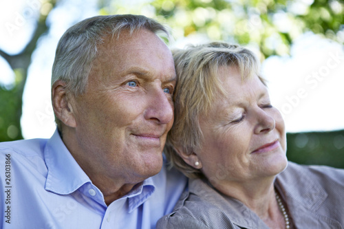 Photo: Senior Couple relaxing and smile Senior Couple relaxing and smile