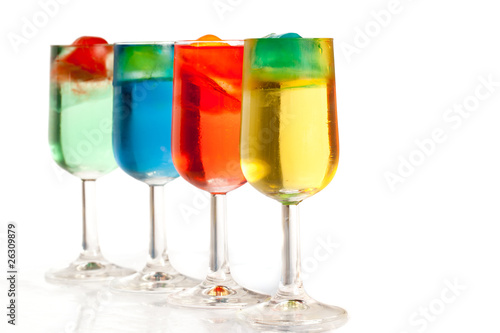 coloured drinks