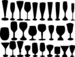 glass collection silhouette vector glass collection silhouette vector