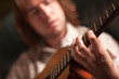 Young Musician Plays His Acoustic Guitar Young Musician Plays His Acoustic Guitar