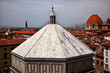 Bapistry From Giotto's Bell Tower Florence Italy Bapistry From Giotto's Bell Tower Florence Italy