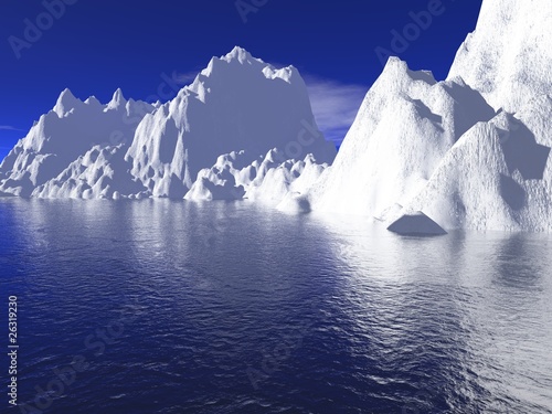 Illustration: Eisberge Eisberge