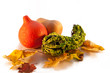 Autumn Decoration - Pumpkin And Leaves