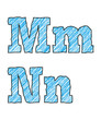 M N Buchstaben