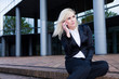 business woman on the phone