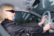 driving a car