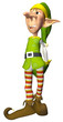 santa helper cartoon looking to xmas santa helper cartoon looking to xmas