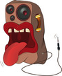 Loudspeaker a caricature
