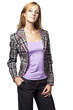 girl in an elegant jacket