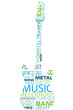 text cloud guitar