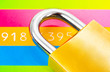 Lock and credit card