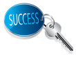 Key to success vector Key to success vector