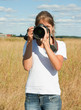 Young female photographer Young female photographer