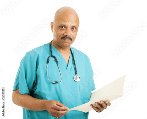 Photo: Handsome Doctor with Chart Handsome Doctor with Chart