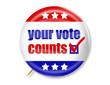 Your Vote Counts BUTTON