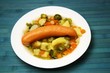 Kartoffelsuppe mit Bockwurst