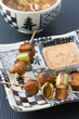 Asiatische vegetarische Spieße Asiatische vegetarische Spieße
