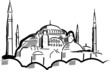 Hagia Sofia. Vector illustration.