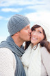 couple kiss