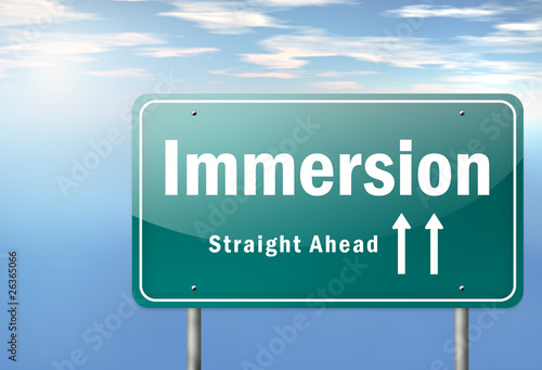 Illustration: Highway Signpost "Immersion" Highway Signpost "Immersion"