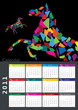 2011 Calendar with a horse graphic
