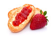 Tartine à la confiture de fraise Tartine à la confiture de fraise
