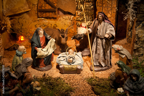 Photo: Nativity scene close up Nativity scene close up