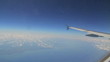 Video: Aerial view of shoreline and wing tip from airplane Aerial view of shoreline and wing tip from airplane