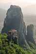 Monastery Roussanou And Rock Meteora, Greece Monastery Roussanou And Rock Meteora, Greece