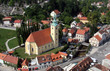 Samobor - city in Croatia, aerial view. Samobor - city in Croatia, aerial view.