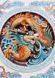 dragon on the wall in China temple