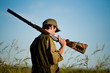 Hunter heading for the hunting field Hunter heading for the hunting field