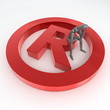 Sitting on a Red Shiny Registered Trademark Symbol Sitting on a Red Shiny Registered Trademark Symbol