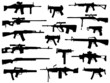 Weapon collection, automatic guns