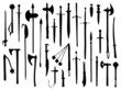 Weapon collection, medieval weapons Weapon collection, medieval weapons